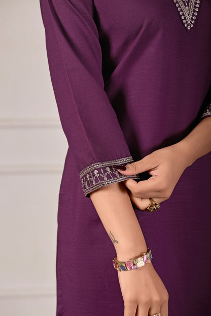 Trendy Women’s Rayon Kurta Pant with Contrast Dupatta
