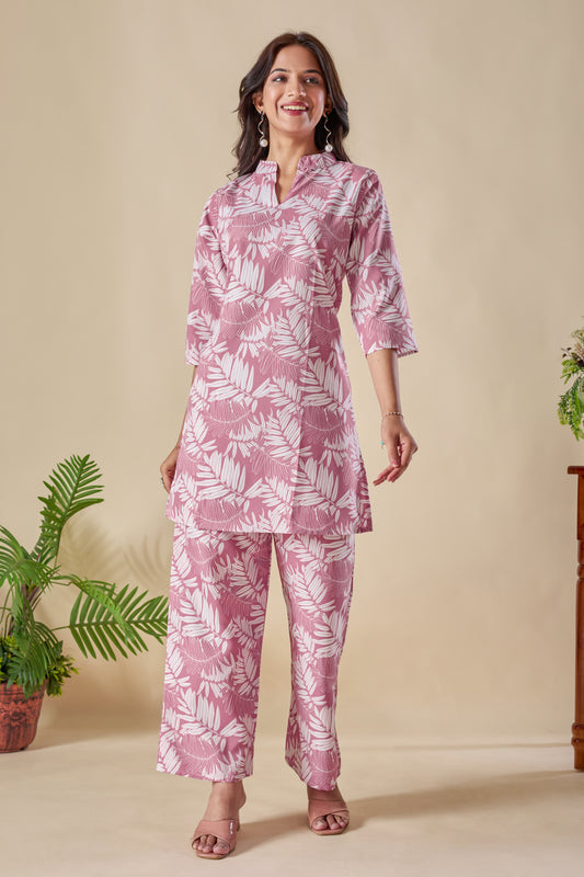 Trendy Floral Printed Co-ord Set for Women